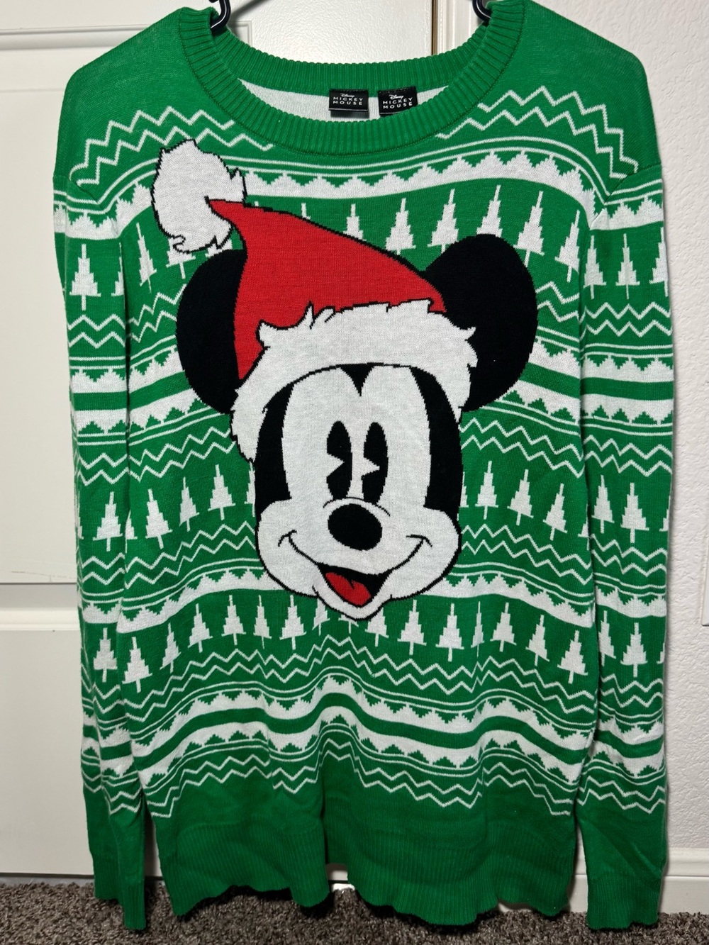Disney Mickey Mouse Christmas Sweater| size Large.